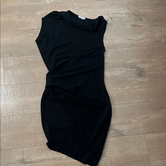Helmut Lang Black Mini Dress size large - Picture 1 of 4